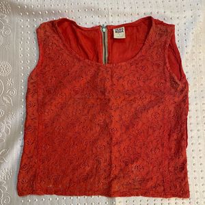 Red Lacy Vero Moda Top