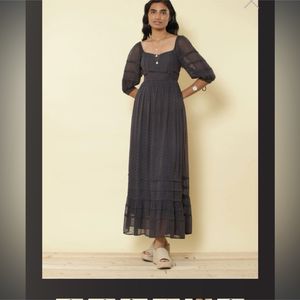 Label Ritu Kumar Anthra Grey CutOut Maxi