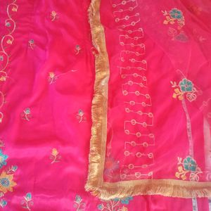 Amazing Fully Stitched Punjabi Suit With Net Dupat