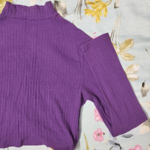 SHEIN PURPLE CROP TOP