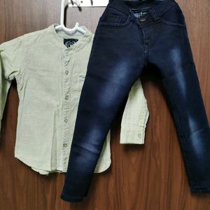 Pure Cotton Shirt And Jeans