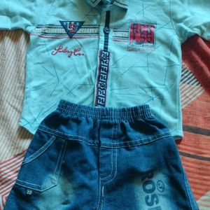 Kids Shirt And Jeans Trouser