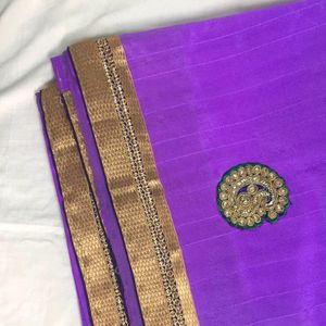 Purple Saree