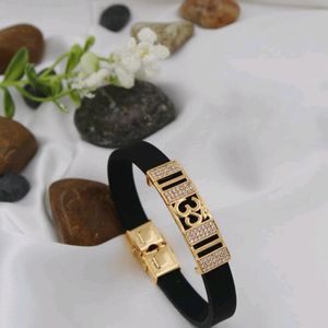 PREMIUM QUALITY ADJUSTABLE BLACK BAND CUM BRACELET