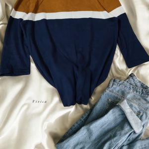 Etam Paris Luxurious Colorblock Tshirt