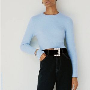 Zara Soft Feel Cropped Sweater