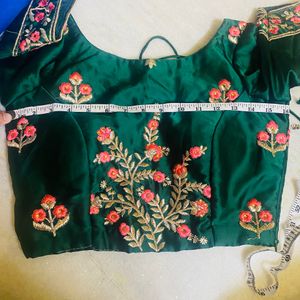 Green Pinkish Lehenga Set