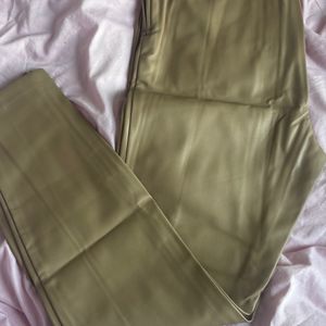 Zara Beige Leather Pants