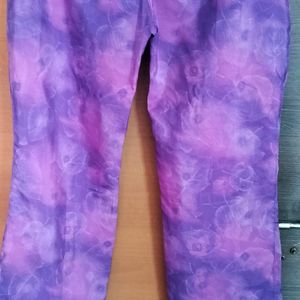 Purple Colour Straight Trouser