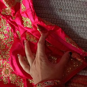 Bridal Lehanga With Blouse And Net Dupatta