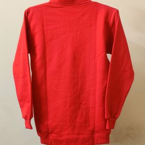 Red Color Exclusive Zipper Unisex Style