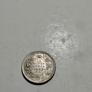 1/4 Rupee Indian Coin 1943