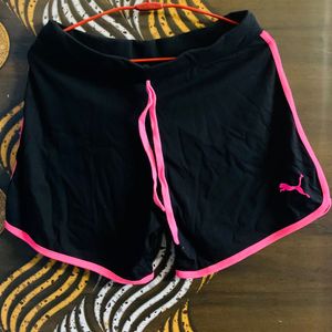 Cute Black N Pink Shorts