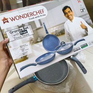 💯New Wonderchef Granite Set (Original) - Pan/Pot