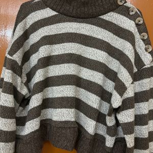 Korean Brown Winter Sweatshirt