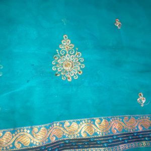 New Soft Embroidered Saree