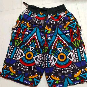 African Print Shorts