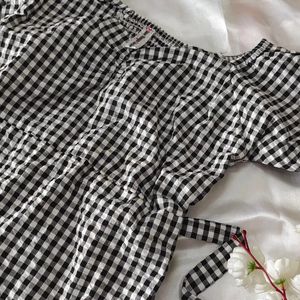 Korean gingham dress