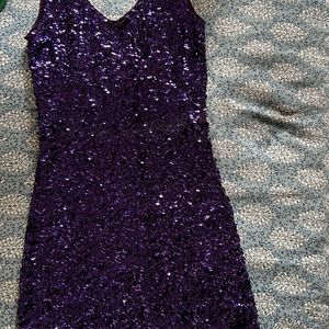 Purple Sequence Dress