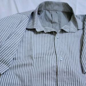 White Striped Shirt