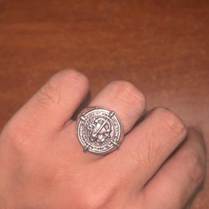 ancient custom german silver ring