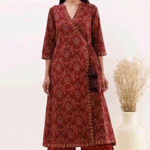 Maroon Kurta Set