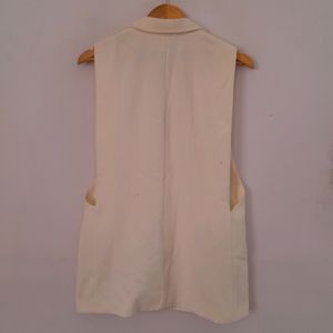 Cream Color Overcoat (Women's)