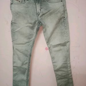 Grey Denim Pants