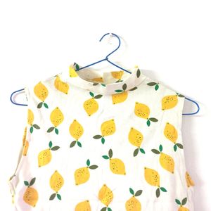 Cute Lemon Design Tank Top