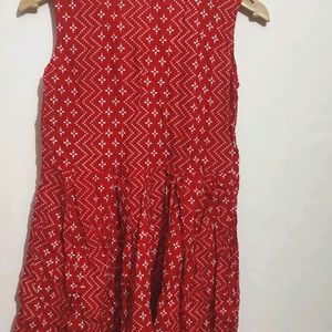 Red Sharara Suit With Dupatta For Girl 8-10 Year