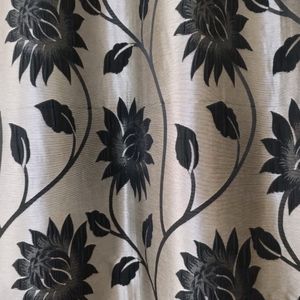 Beautiful Floral Design Curtain - Single Piece