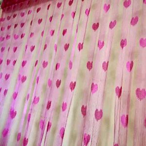 Pink Heart Curtains