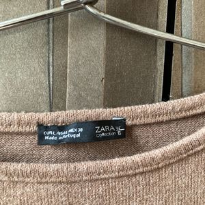 Zara Ruffled Cold Shoulder Top