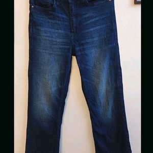 Women Hight Waist Straight Fit Blue Jeans (New)