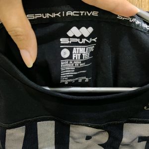 Jet Black - Spunk Workout T-shirt (S) Size