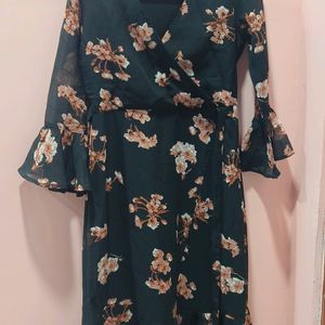 Sassafras Floral Wrap Dress