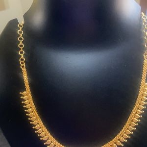 Hand Made One Gram Gold Necklaces Jwellary.18 Inches .wholesale Price U Never Seen