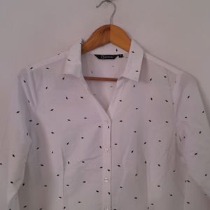 Off White Printed Shirt (Women's)