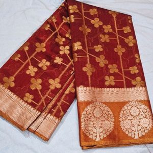 Fancy Banarsi Silk Saree