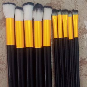 10 Makeup Brushes Set