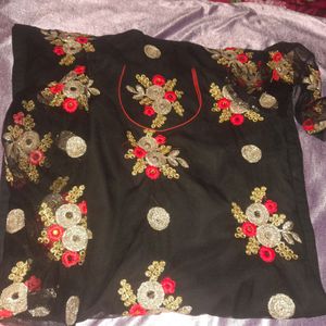 Black Net Kurti