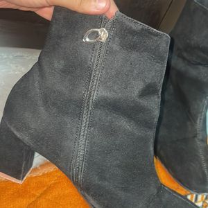 Velvet Black Boots Only Used 3-4 Times