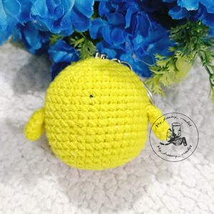 Amigurumi Chick Keychain