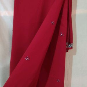 Bridal Maroon Saree.💫