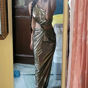 Metallic Bodycon Dress