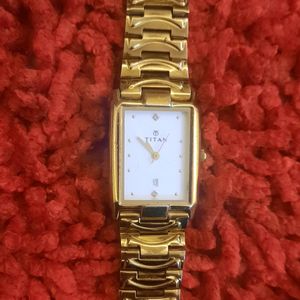 GOLD TITAN WATCH