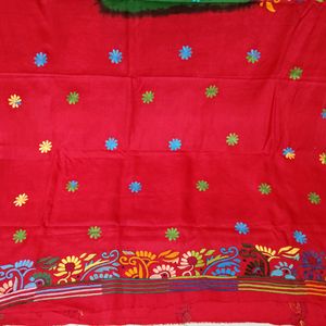 Exclusive kanthastitched Saree