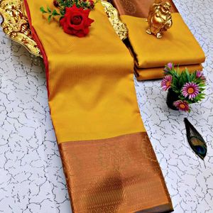 Combo Banarasi Silk Sarees.