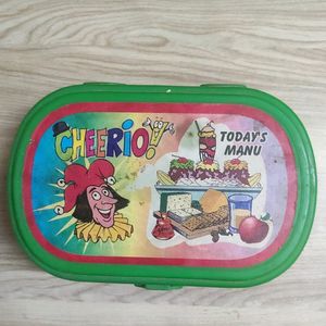 Green Colour Cartoon Tiffin Box