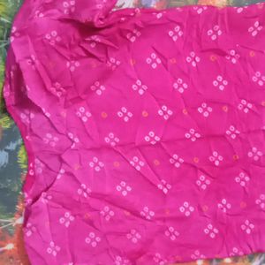 Pink Bandheg Kurti🌺🌺